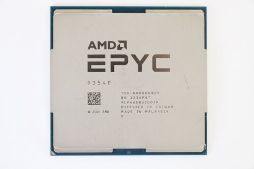 AMD EPYC 9354P CPU Processor 32 Core 3.25GHz 256MB Cache 280W - 100-000000805